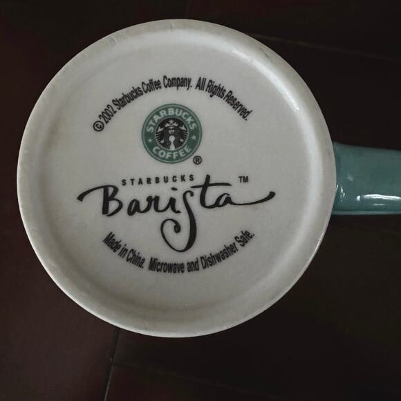 Starbucks 2002 Barista Mosaic Tile Patchwork Vintage Coffee Mug Cup Collectible - Picture 3 of 7